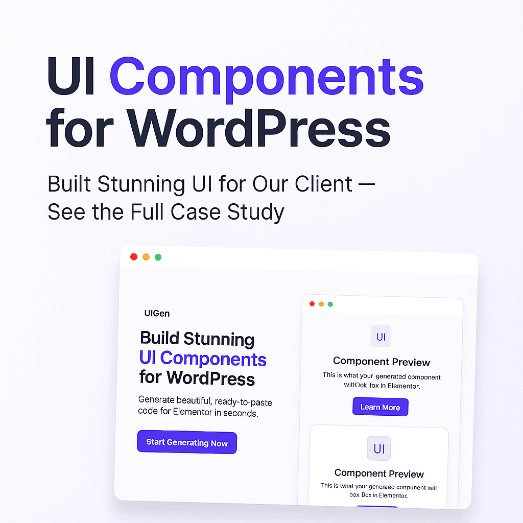 WordPress UI Component Library